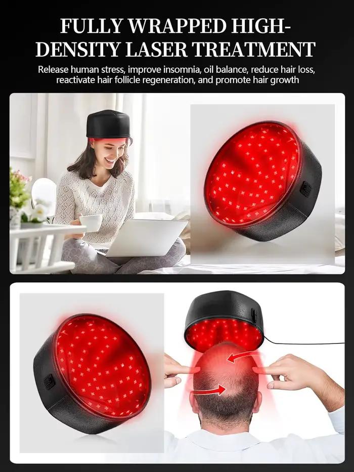 Casque laser LLLT 660nm & 850nm 120 LED pour la croissance des cheveux, la thérapie par la lumière r
