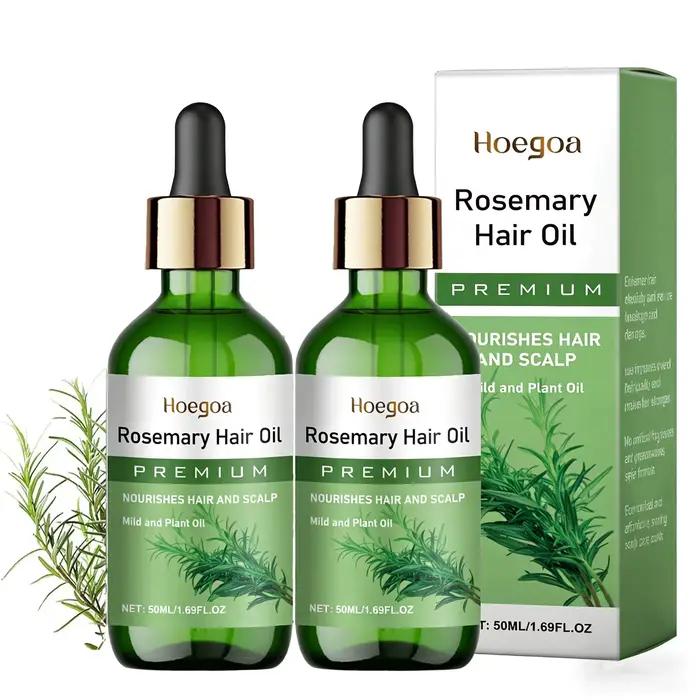 Huile essentielle de romarin pour cheveux, traitement de renforcement du cuir chevelu et des cheveux