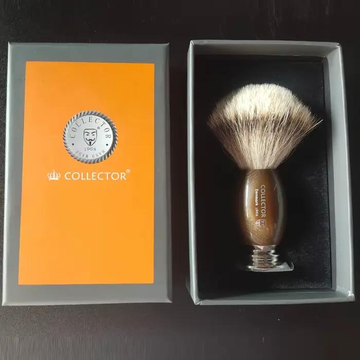 Titan-Brosse de barbier blaireau, blaireau, kit de rasage de cheveux