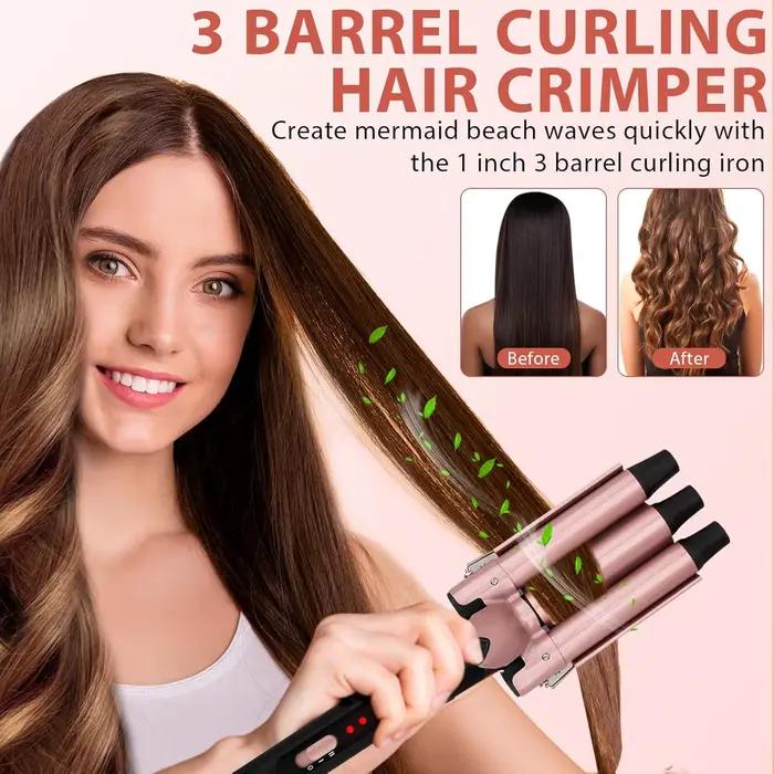 Brosse thermique de 1,5 pouces pour un look éclat, lissage des cheveux rond chauffant avec 2 réglage