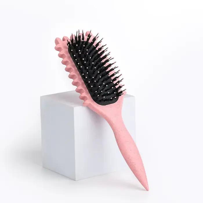 1 brosse coiffante pour cheveux bouclés, pour démêler et modeler les boucles des hommes et des femme