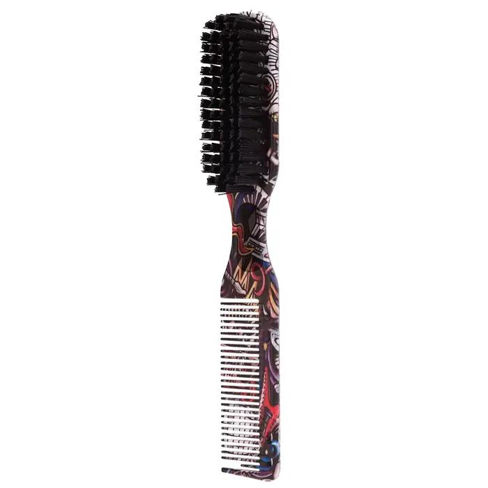 Peigne Double face tête d'huile peigne brosse cheveux barbe forme double usage peignes professionnel