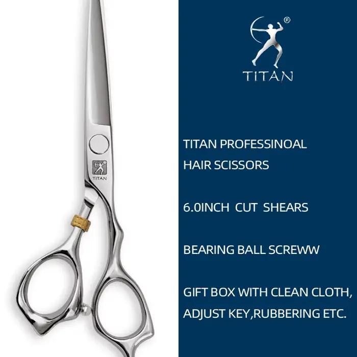 TITAN ciseaux à cheveux ciseaux de coiffeur ciseaux de coupe professionnels 7 pouces JP 440C acier i
