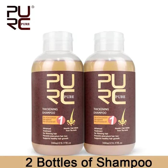 PURC – shampoing au gingembre, traitements contre la perte de cheveux, nourrissant, lissant, épaissi