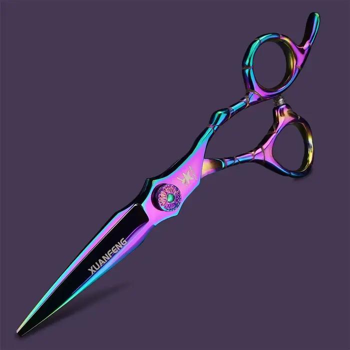 XUANFENG – ciseaux à cheveux à poignée musculaire, ciseaux de coupe et ciseaux amincissants de coule