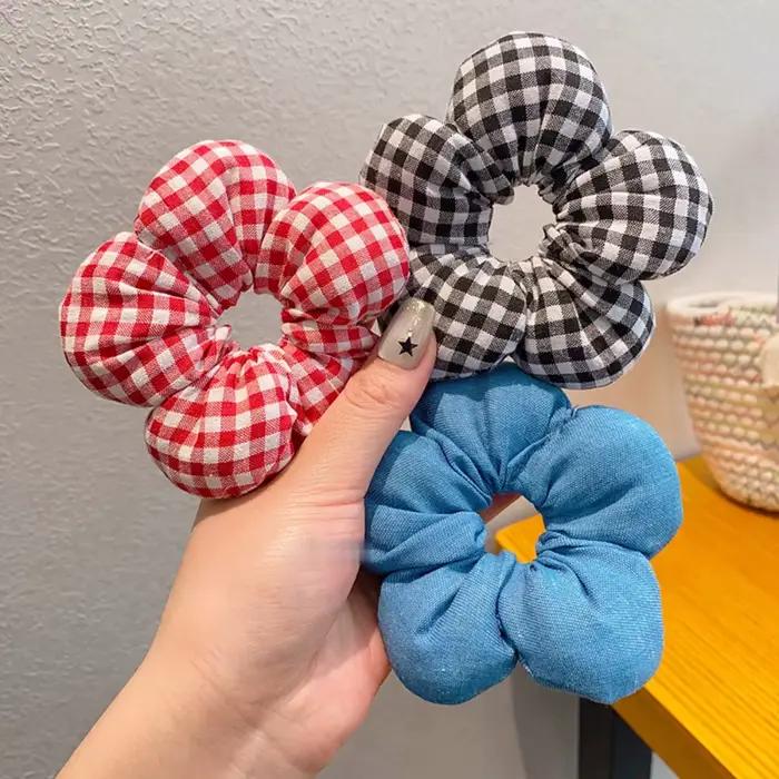 Chouchous à fleurs Super mignons pour enfants, accessoires de bandeau élastique pour filles, cravate