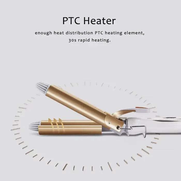 Outils professionnels pour cheveux fer à friser en céramique Triple baril coiffeur cheveux Waver out