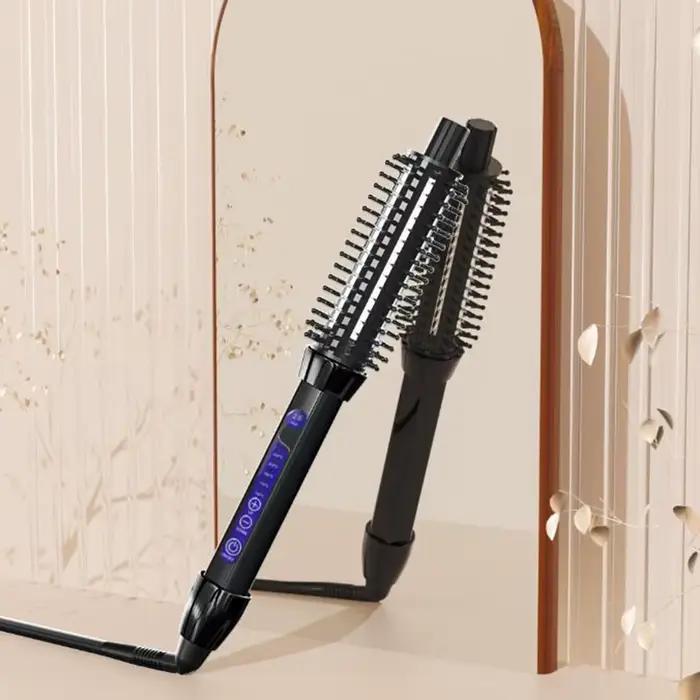 Brosse à cheveux professionnelle en céramique, brosse à cheveux électrique, peigne à cheveux, roulea