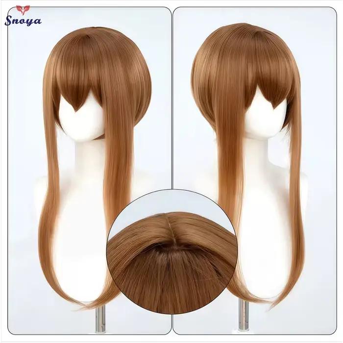 Snoya 60 cm synthétique multicolore longues favoris style courte cosplay perruque fibre résistante à