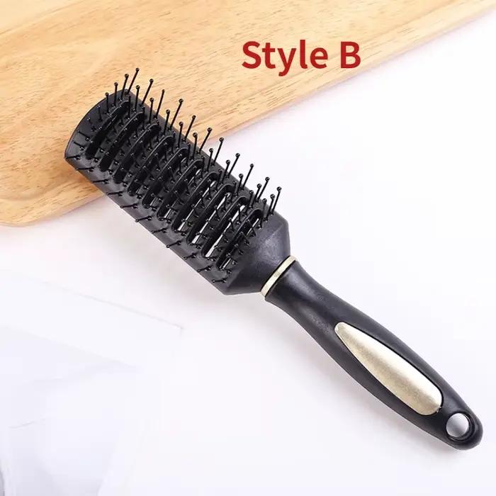 Brosse à cheveux ronde noire professionnelle pour coiffer et boucler – Portable et facile à utiliser