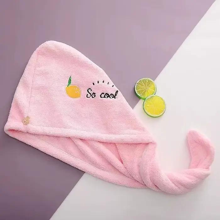 Bonnet Hari sec, polaire corail, séchage rapide des cheveux, serviette de douche en microfibre, bonn