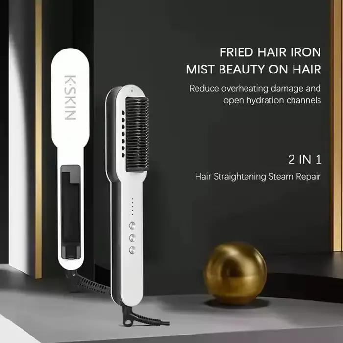 Salon professionnel 2in1 Steampod Nano Spray fer à lisser soins de beauté vapeur chaude ionique chev