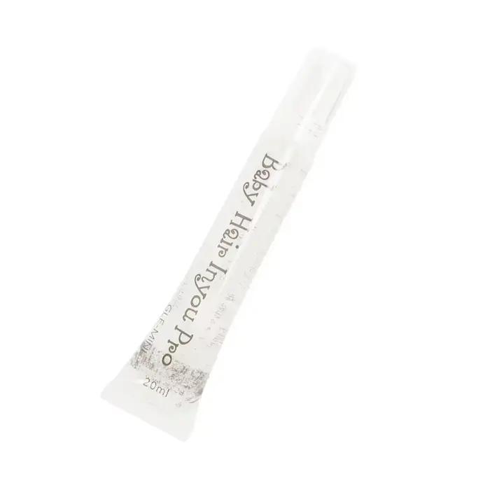 Gel coiffant pour cheveux avec brosse 3 en 1, crème professionnelle longue durée pour cheveux cassés