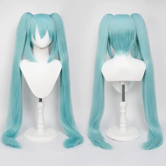 Perruque de Cosplay synthétique longue et lisse de 110cm + queue de cheval à Clip, perruques de Cosp