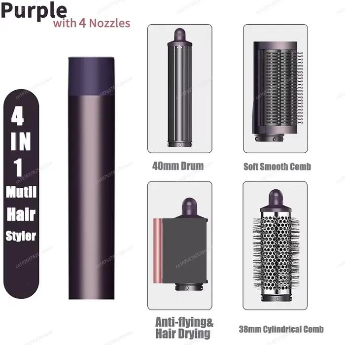 Sèche-cheveux à brosse à Air chaud 6 en 1, 110000 tr/min, sèche-cheveux à grande vitesse avec baguet