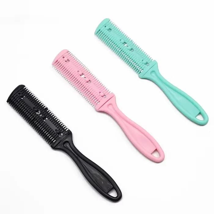 Peigne de coupe de cheveux amincissant Double face, peigne de rasoir double face, utilisé pour coiff