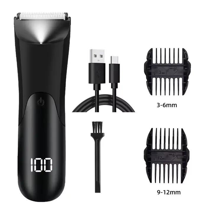 Tondeuse à cheveux pour hommes, tondeuse à boules électrique, comprend 2 accessoires de protection, 