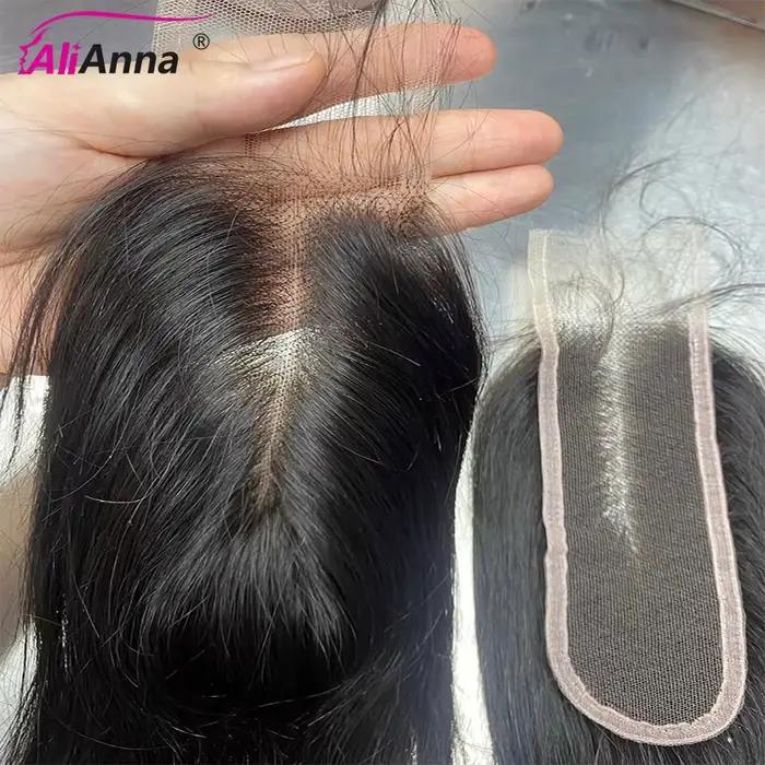 Perruque Closure 2x6 HD Lace Closure Cheveux Humain Brésiliennes 14-24 Pouces Postiche Cheveux Natur