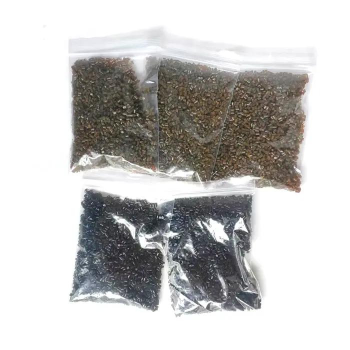 Perles de colle italienne 20G/50G/100G, granulés de colle à la kératine, Grains de couleur ambre mar