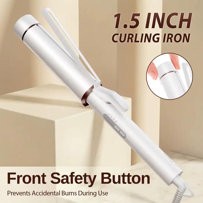 Baguette à friser Extra Large de 1.5 pouces pour cheveux longs, baril de Tourmaline en céramique, Io