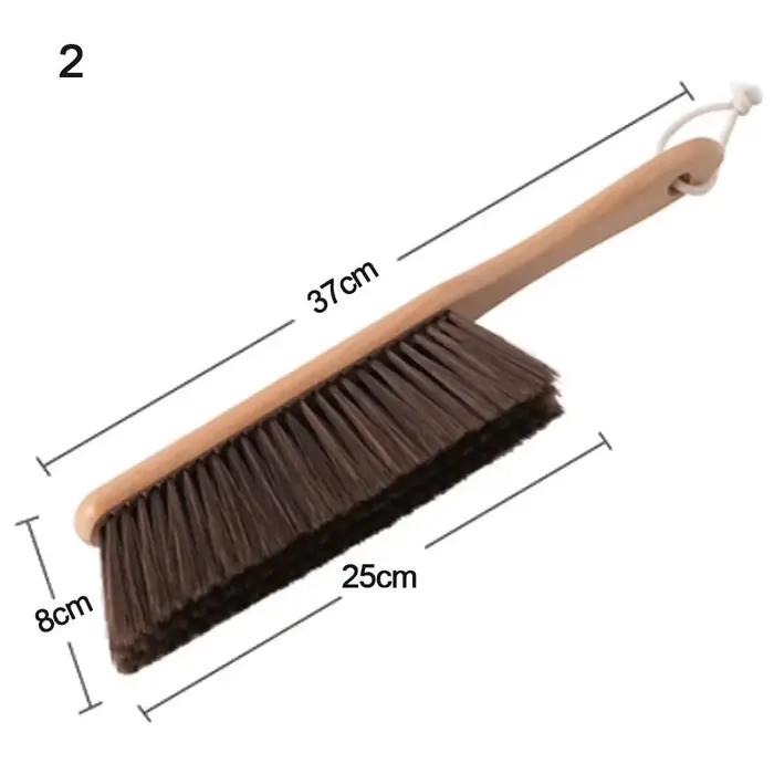 Brosse à poils en bois naturel, antistatique, broyeur de Bar de bureau, brosses de nettoyage de poud