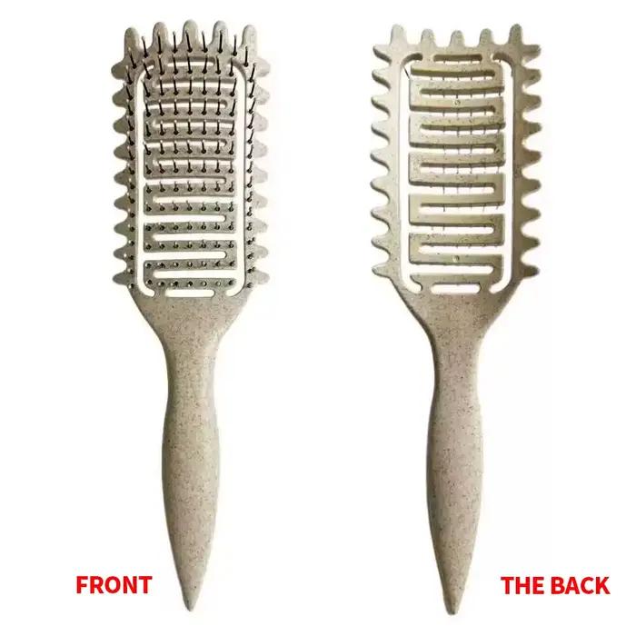 Peigne de Massage pour cheveux, brosse à cheveux en Nylon, brosse à cheveux bouclée démêlante pour S