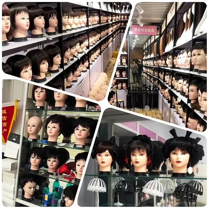 Support de perruque de tête de Mannequin avec trépied de perruque réglable, présentoir de fabricatio