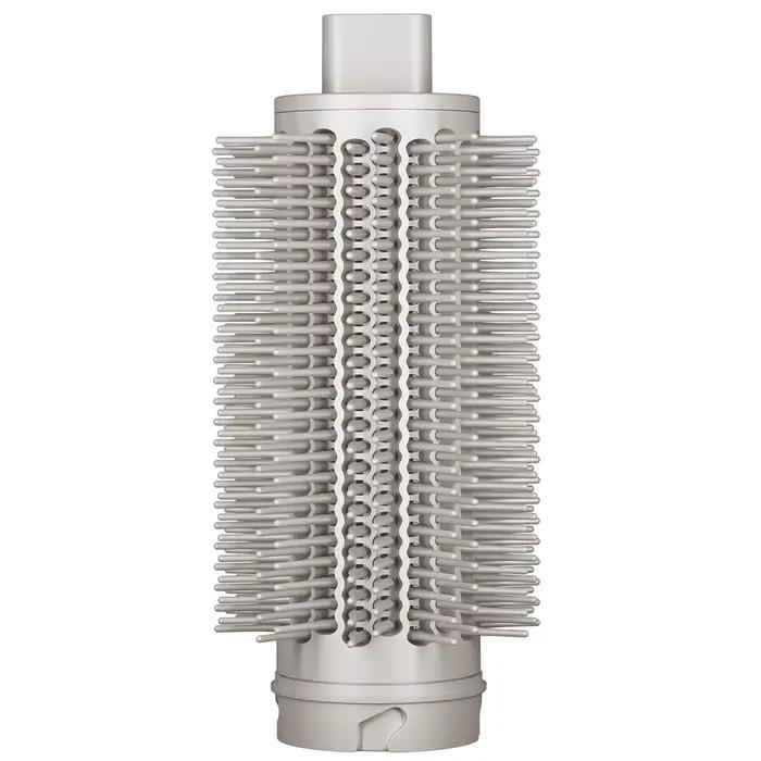 Brosse ronde volumisante améliorée avec embout flexible et poils optimisés pour des cheveux lisses -
