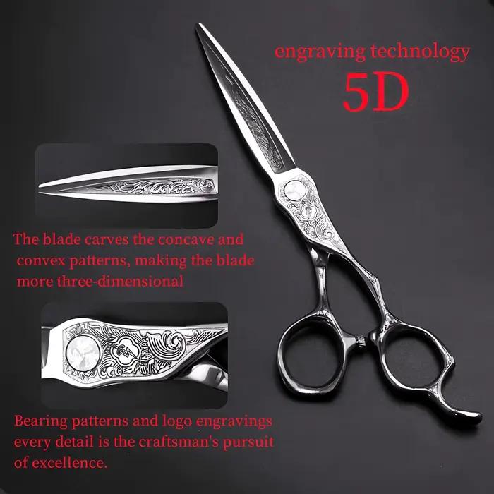 HISADA ciseaux de coiffeur professionnels 6.0/6.5/7.0 pouces ciseaux CNC gravure laser japonais à la