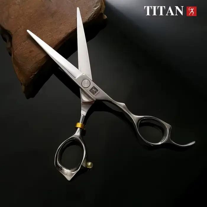 TITAN ciseaux de coiffeur ciseaux de salon de coiffure coupe de cheveux 440c ensembles de coiffure c