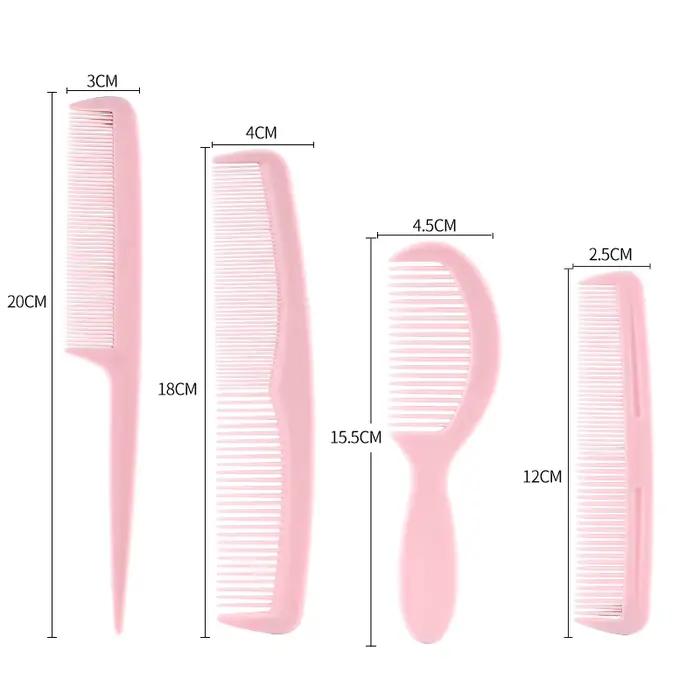 Ensemble d'accessoires de barbier noirs, 4/5/6/7 pièces, poignées, brosse à cheveux, style, peigne c
