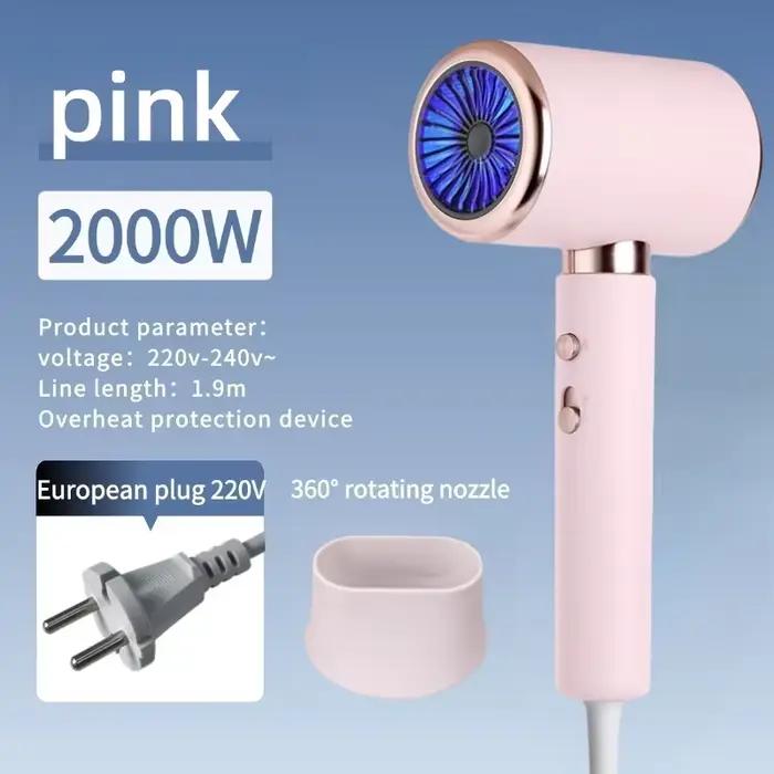 Sèche-cheveux sans fil rechargeable par USB portable pour dortoirs, forte puissance de ventilation p
