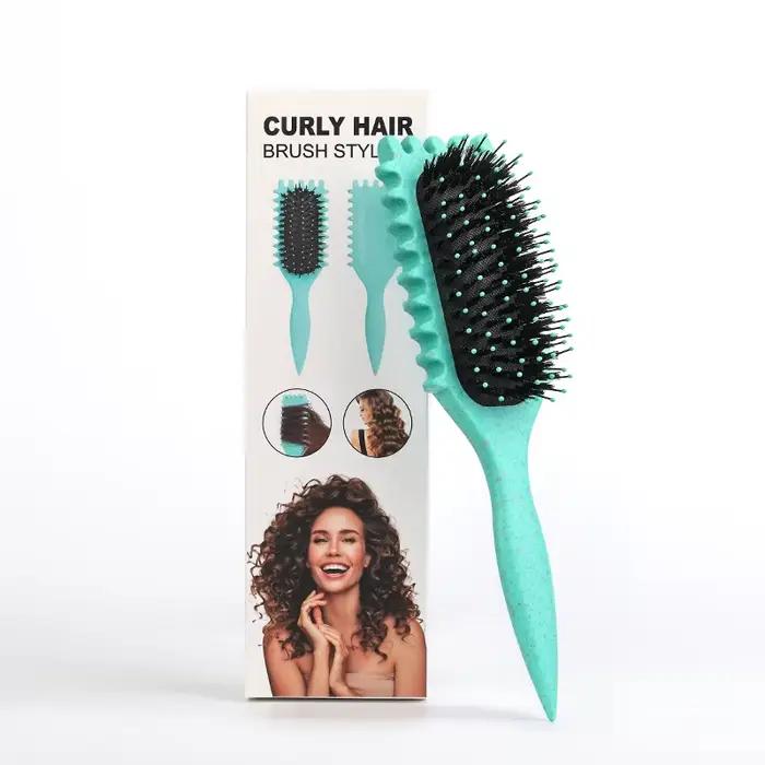 Brosse coiffante pour cheveux bouclés Salon Bursh : Boucles définies sur cheveux mouillés - Brosse d