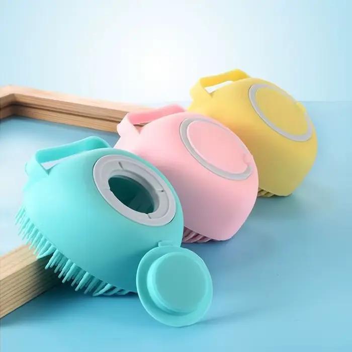 Brosse de bain en Silicone pour shampoing, peigne de Massage, brosse de toilettage, accessoires de b
