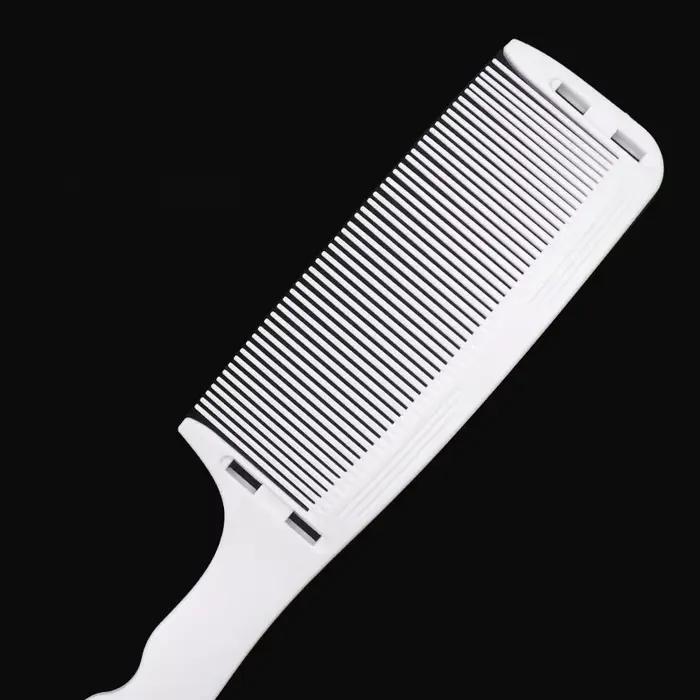 Peigne de positionnement incurvé pour barbier professionnel, 1 pièce, peigne à dessus plat résistant