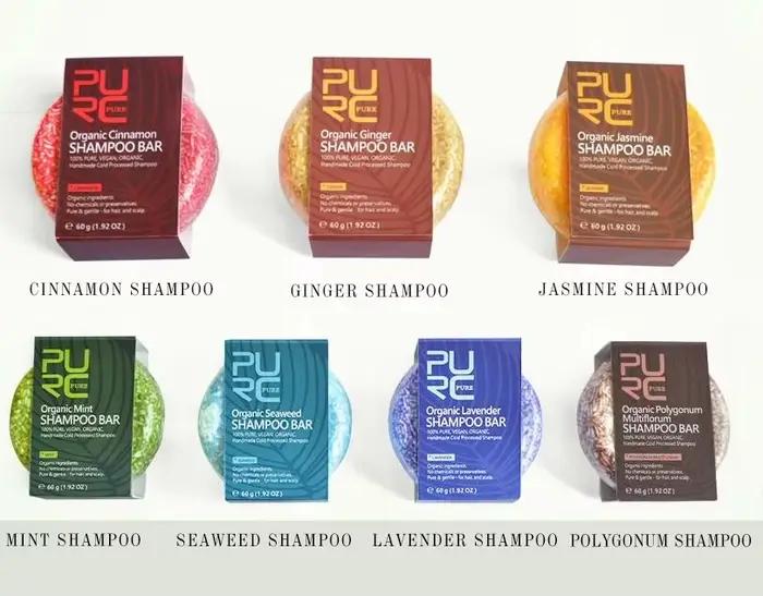 PURC-Shampooing bio Regina Vegan, 7 types, fait à la main, froid, ZEReLabels, pour cheveux brillants