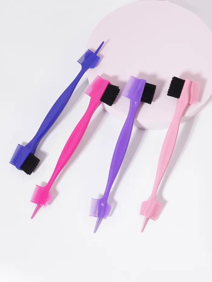 Peigne brosse de contrôle de bord 1/4 pièces, utilisé pour peigner et couper les cheveux sur les bor