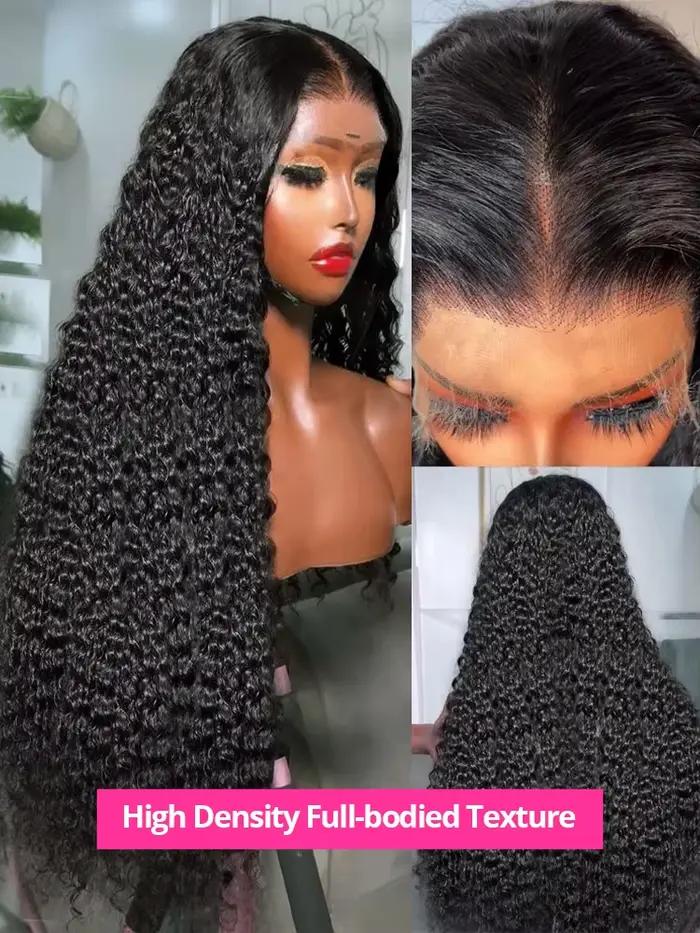 CEXXY 250% 30 40 46Inches Perruque 13x6 Transparent Lace Cheveux Humains Full Lace Perruques Brésili