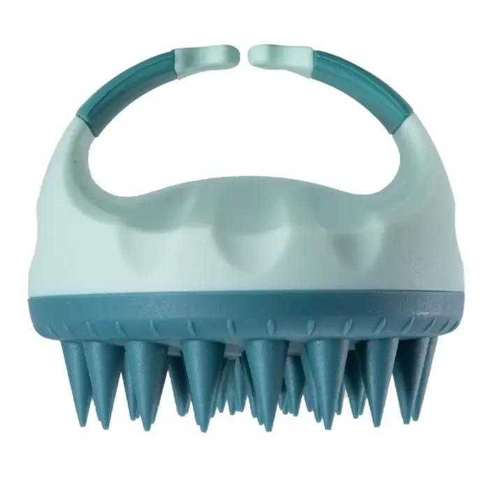 Brosse de massage du cuir chevelu en silicone, douce et respectueuse de la peau, pour le lavage des 