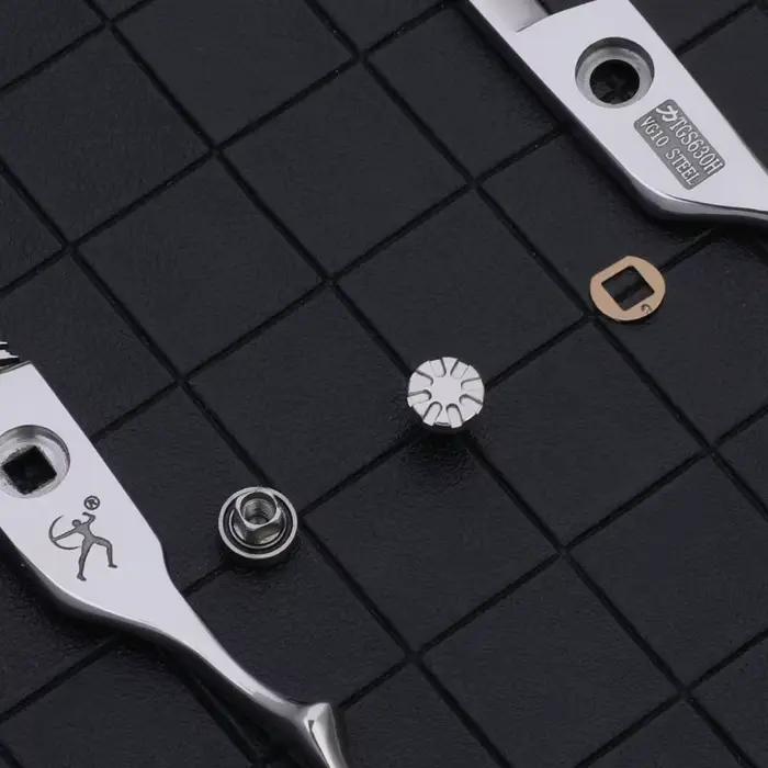 Ciseaux amincissants pour cheveux Titan avec vis à billes pour barbe VG10 ACIER