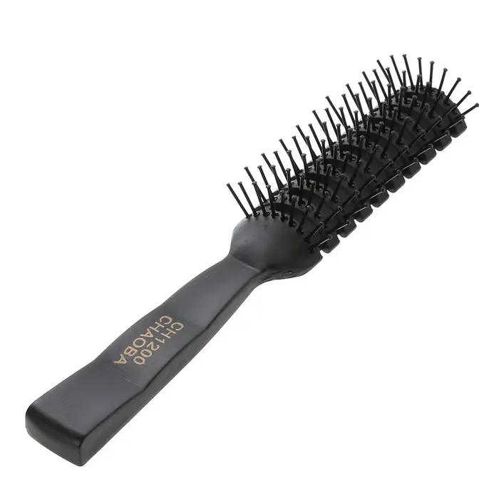 Brosse à cheveux lisse et bouclée à 9 rangées, peigne démêlant, Massage du cuir chevelu, brosse déta