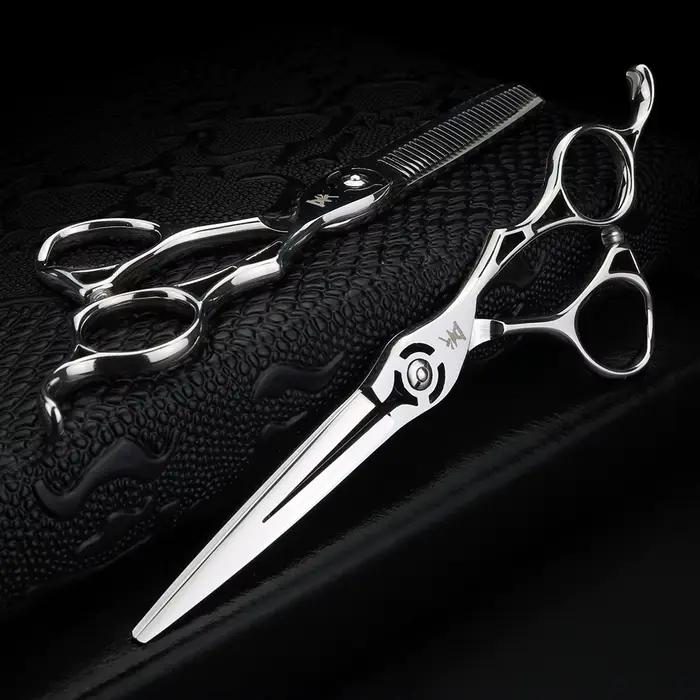 XUANFENG – ciseaux à manche creux de 6 pouces, ciseaux de coupe de coiffeur et ciseaux fins en acier