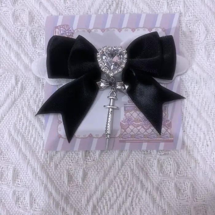 1 paire d'accessoires gothiques pour filles, épingles à cheveux japonaises, choses mignonnes, pinces