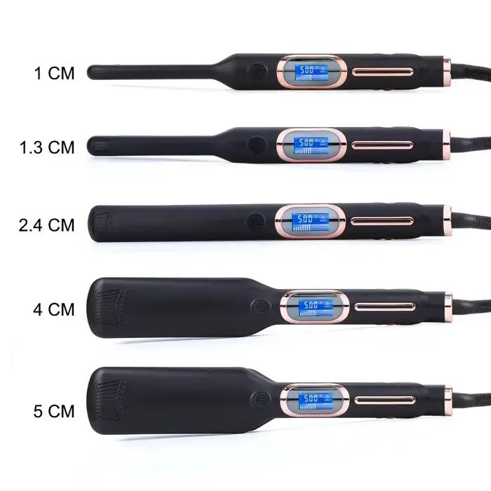 Meilleures ventes - Lisseur de cheveux - Fer à friser double usage - 500 °   Lisseur ionique à plaqu