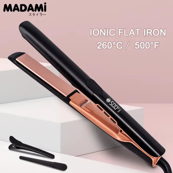 500 ° F Fer à lisser et bigoudi plats à cheveux plasma 260 ° Plaque de revêtement en céramique C, ou