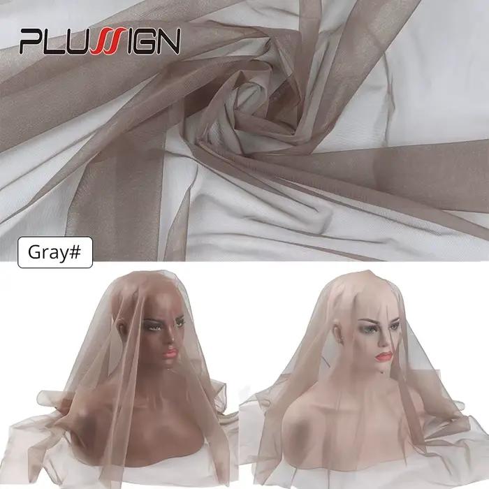 Plussign 1/4 Yard cheveux tissage filet haut suisse dentelle matériel sous-sol fond de teint toupet 
