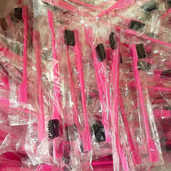 Brosses de contrôle des bords des cheveux Double face, multifonctions, pour un coiffage lisse, des s