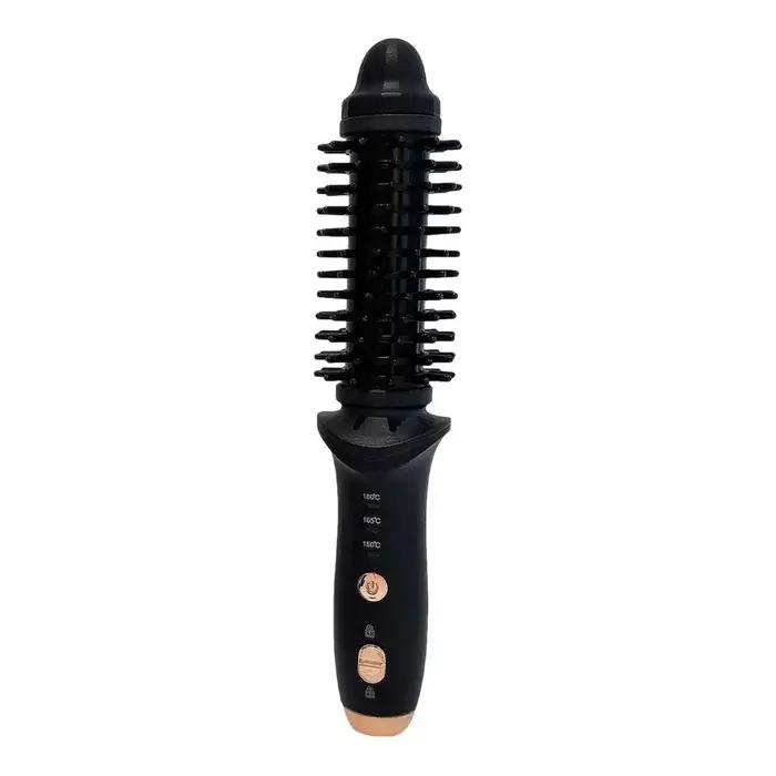 Fer à boucler sans fil anti-brûlure, 3 réglages de température, lisseur de cheveux, brosse coiffante