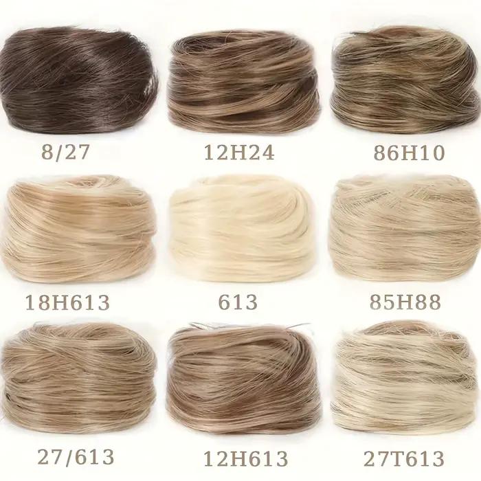 Chignon synthétique désordonné pour femmes, extension de cheveux, chignon droit, 1PC