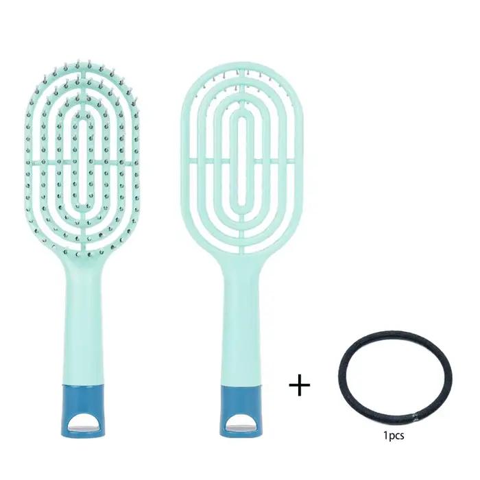 Peignes à cheveux enchevêtrés, massage du cuir chevelu, poignées de peigne, support bouclé, optique 